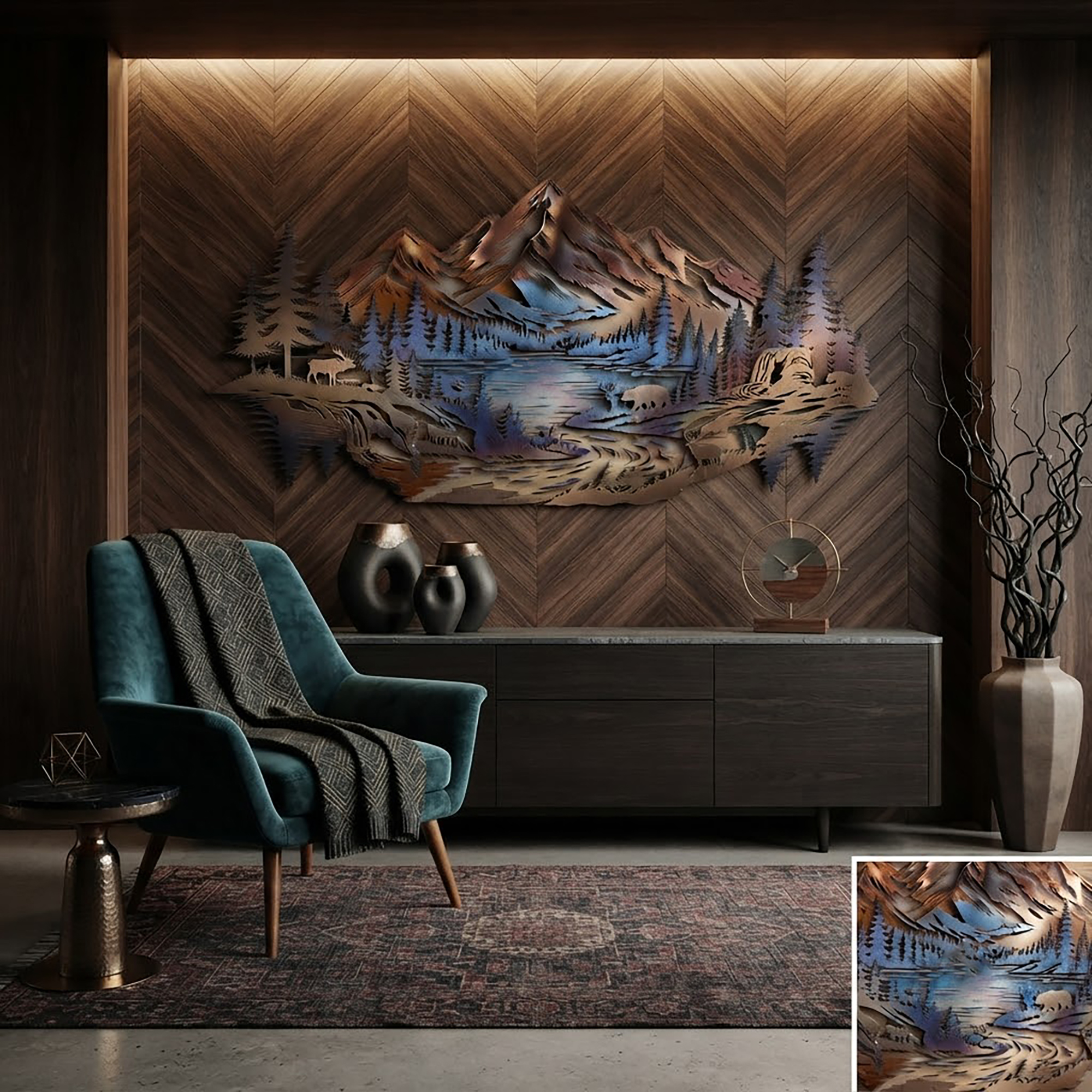 Tree of Life Metal Wall Art - product view 3