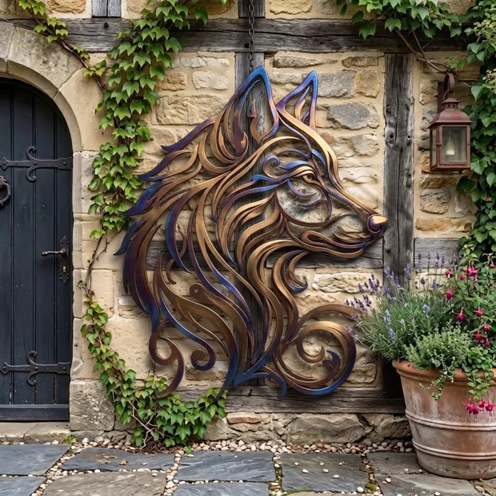 Wolf Metal Wall Art
