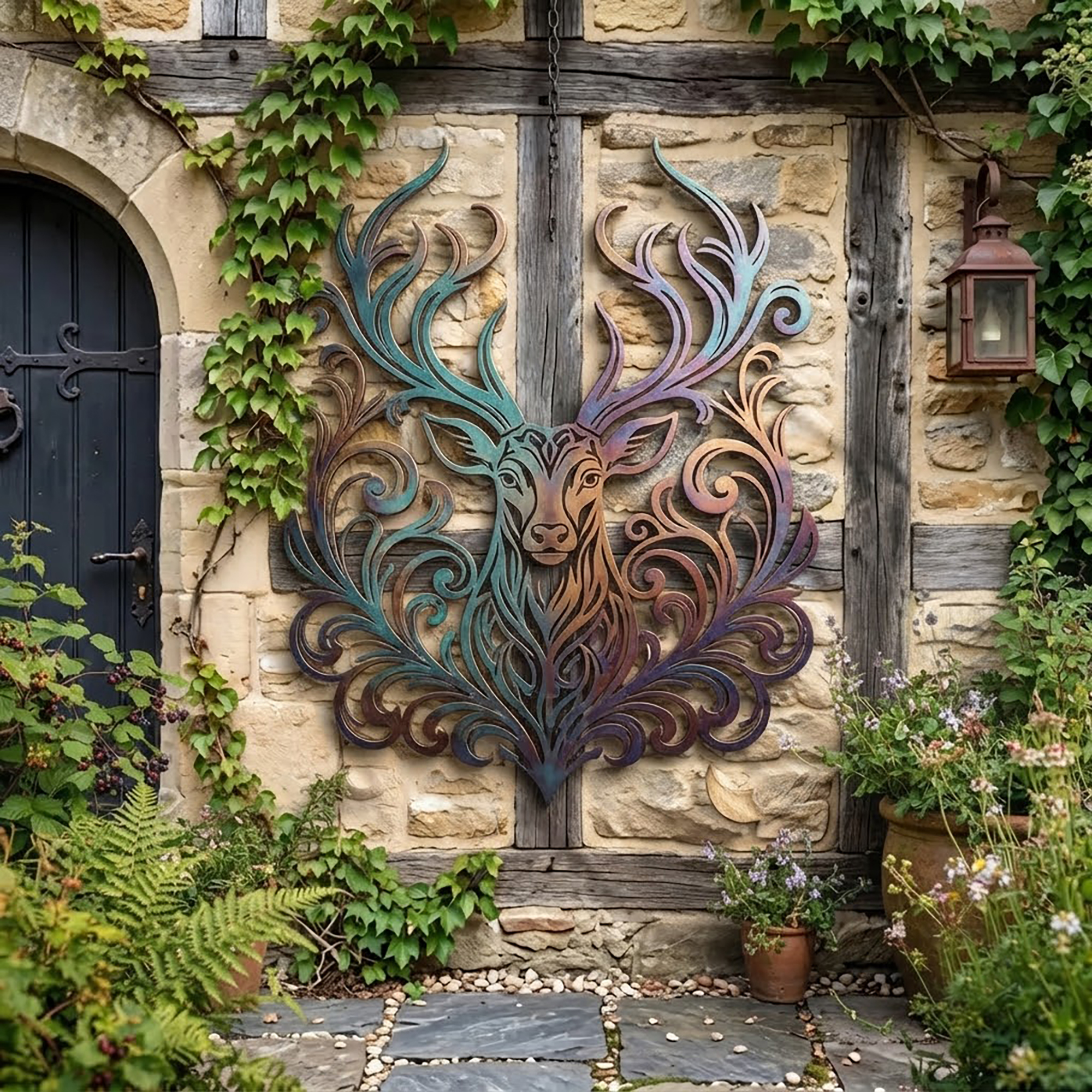 Majestic Deer Metal Wall Art