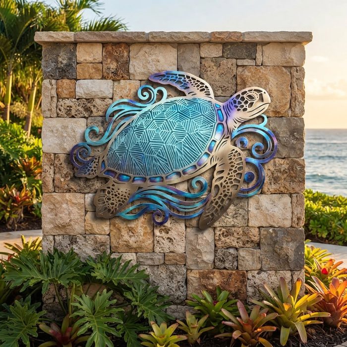 Sea Turtle Metal Wall Art