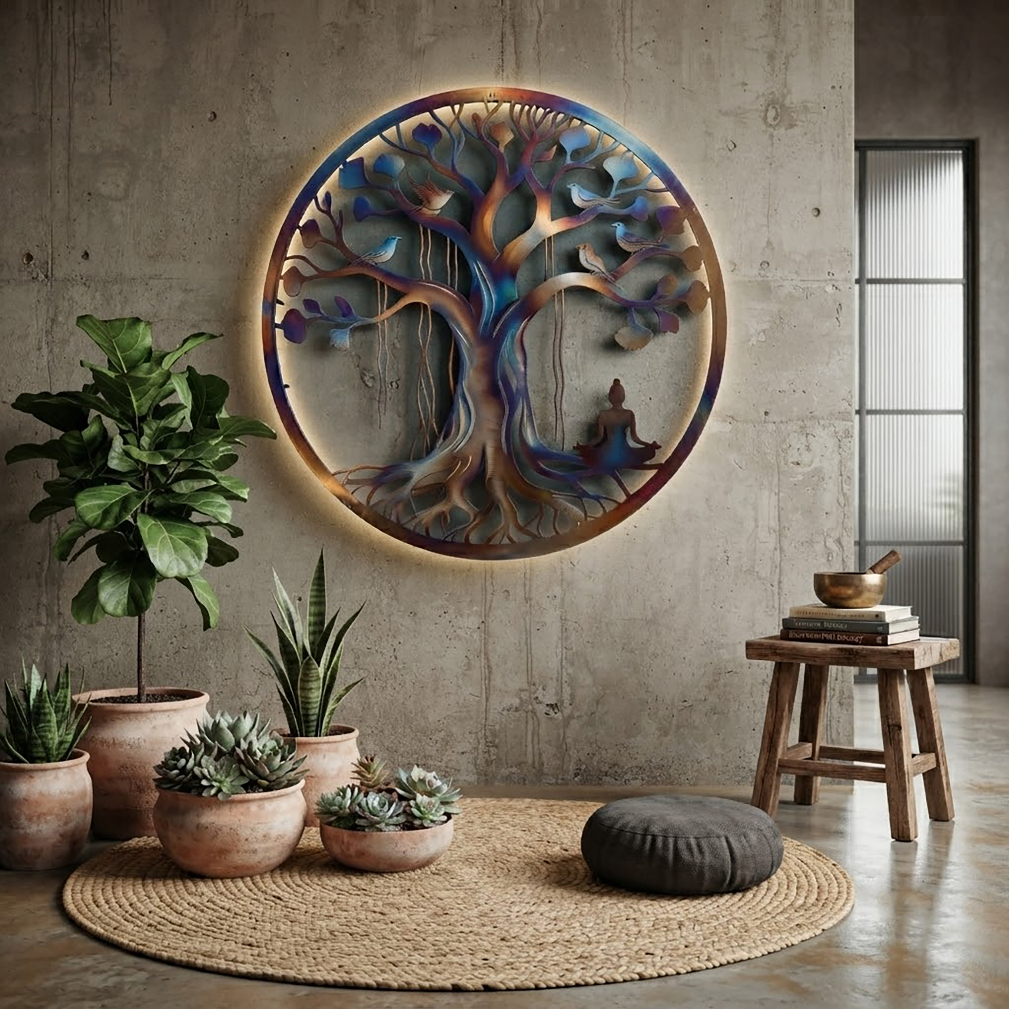 Tree of Life Metal Wall Art - product view 3