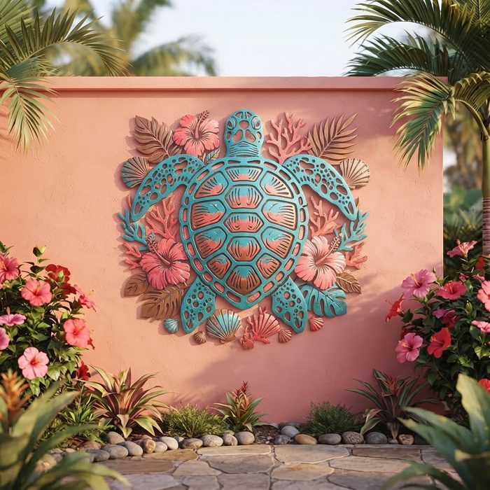 Sea Turtle Metal Wall Art