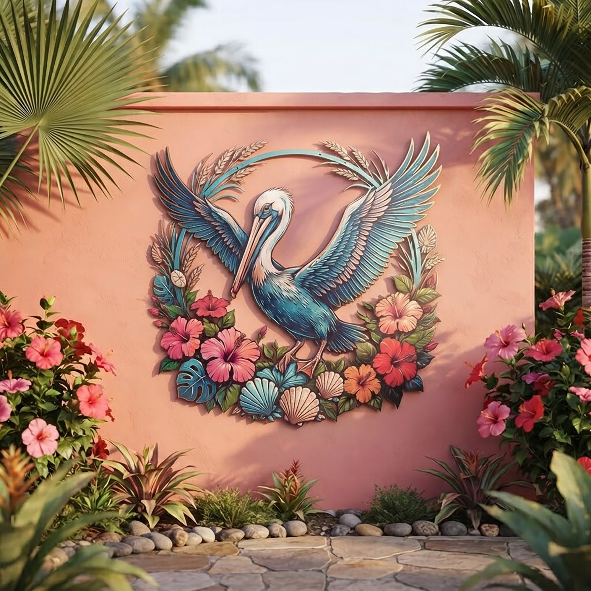 Pelican Metal Wall Art