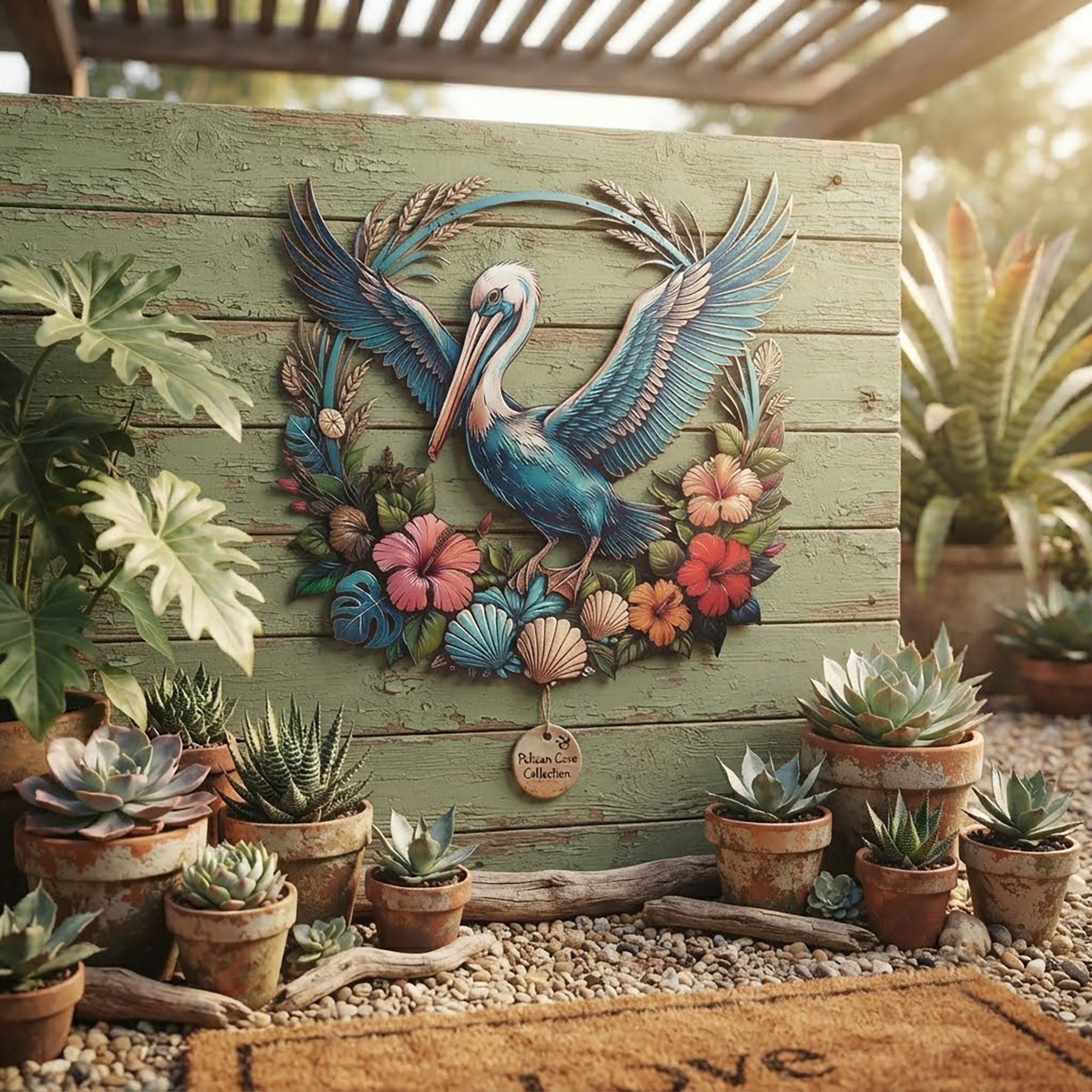Pelican Metal Wall Art - product view 2