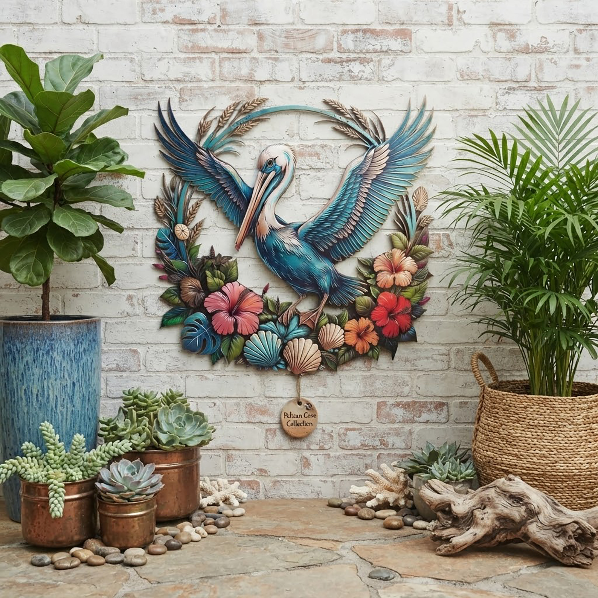 Pelican Metal Wall Art - product view 3