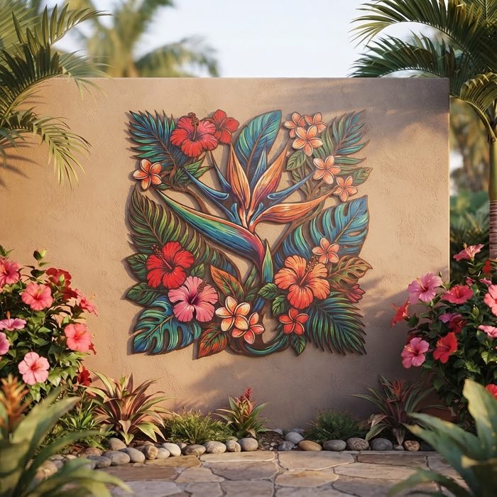 Bird of Paradise Metal Wall Art
