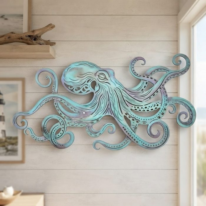 Octopus Metal Wall Art