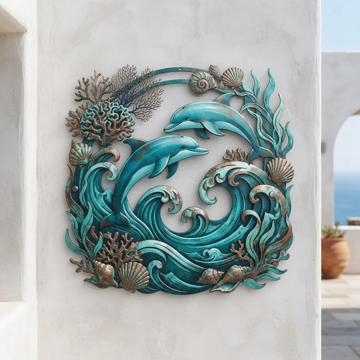 Dolphin Metal Wall Art