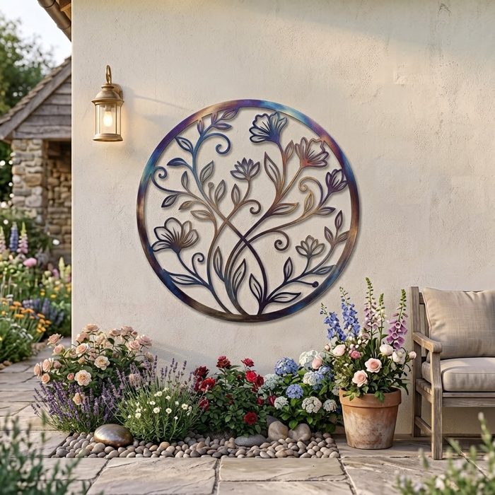 Floral Metal Wall Art