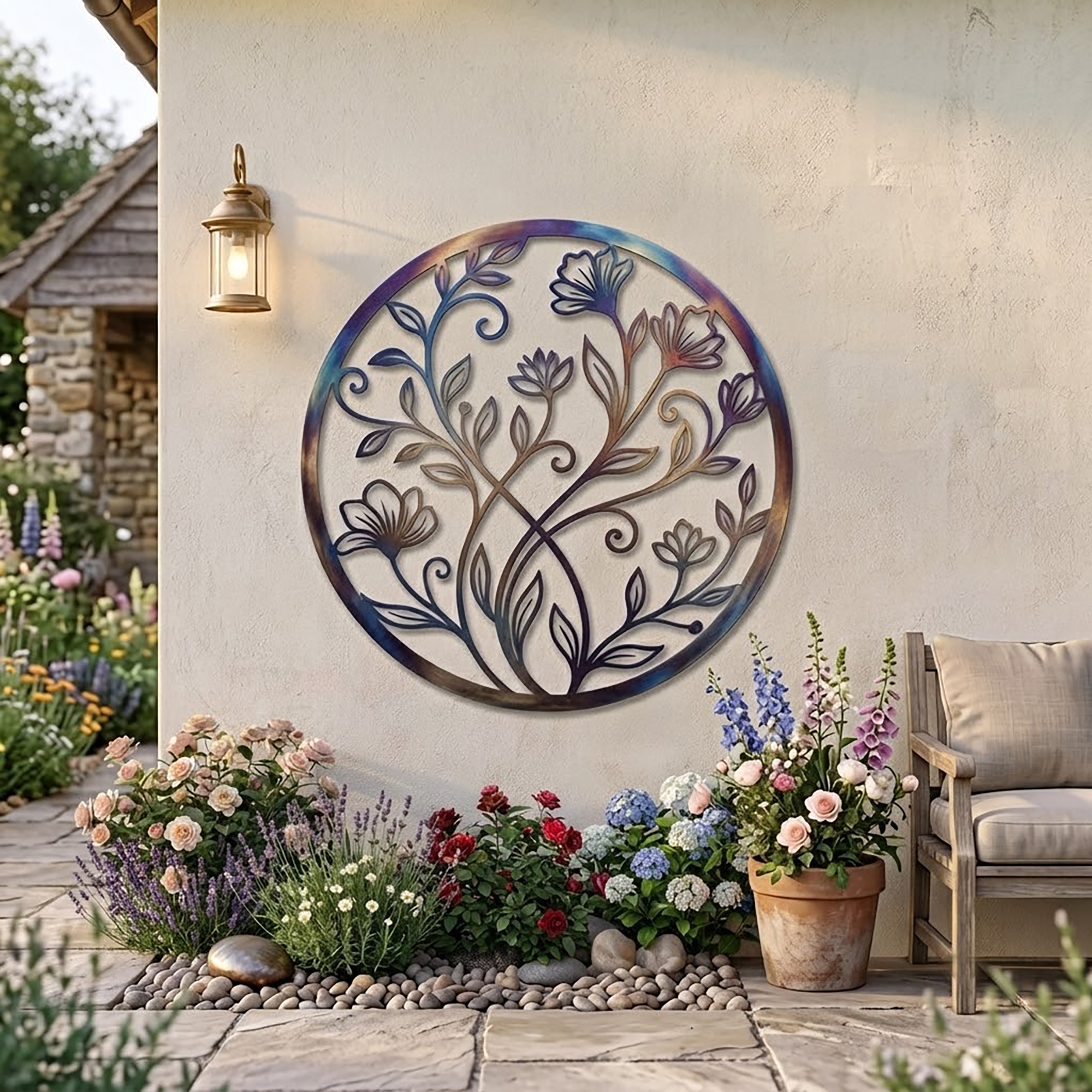 Floral Metal Wall Art