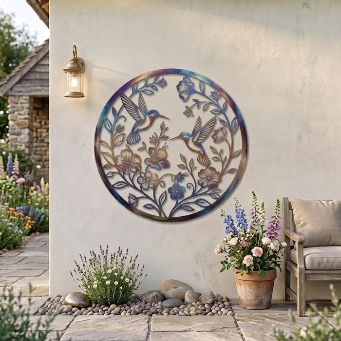 Hummingbird Metal Wall Art