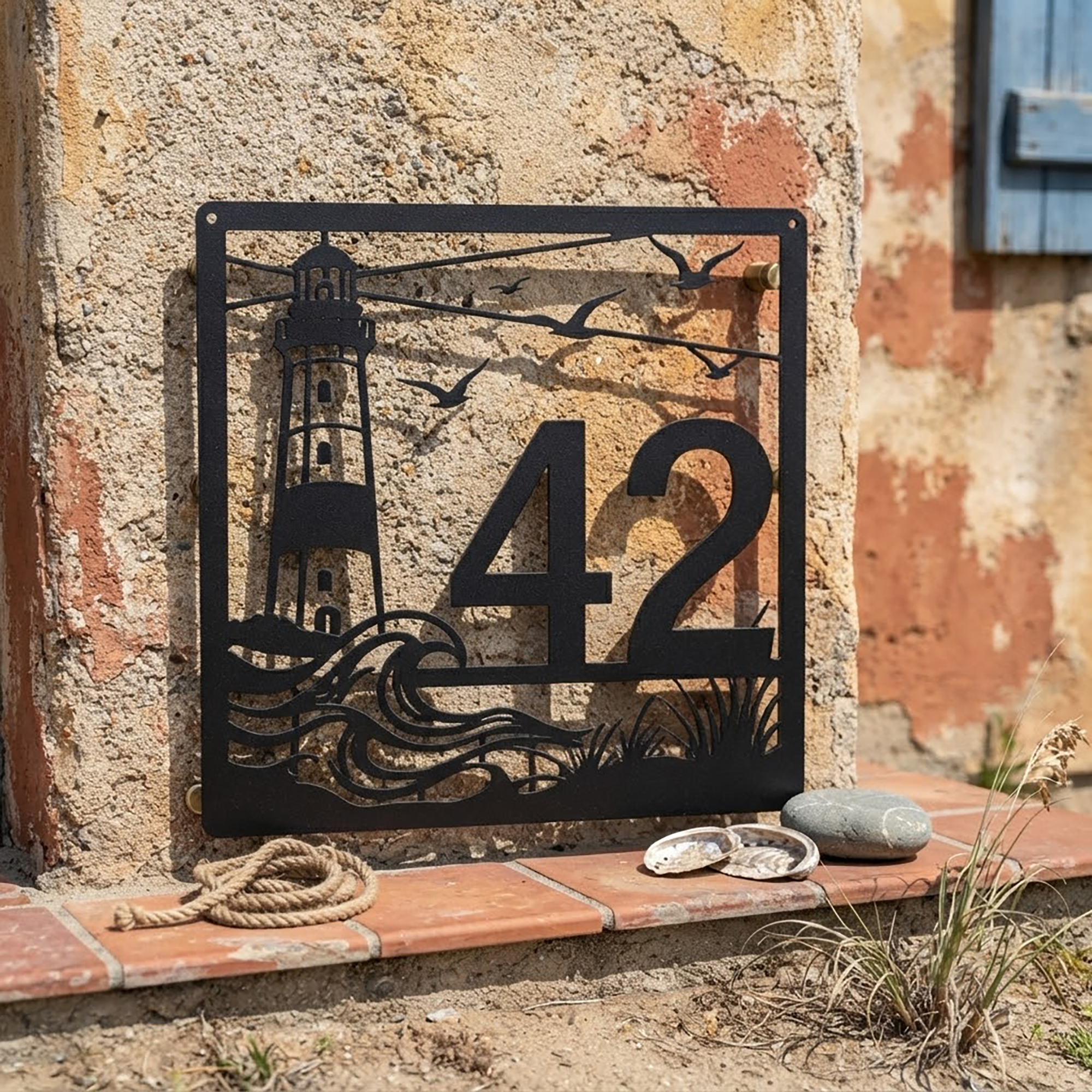 Personalized Lighthouse Address Sign - product view 3