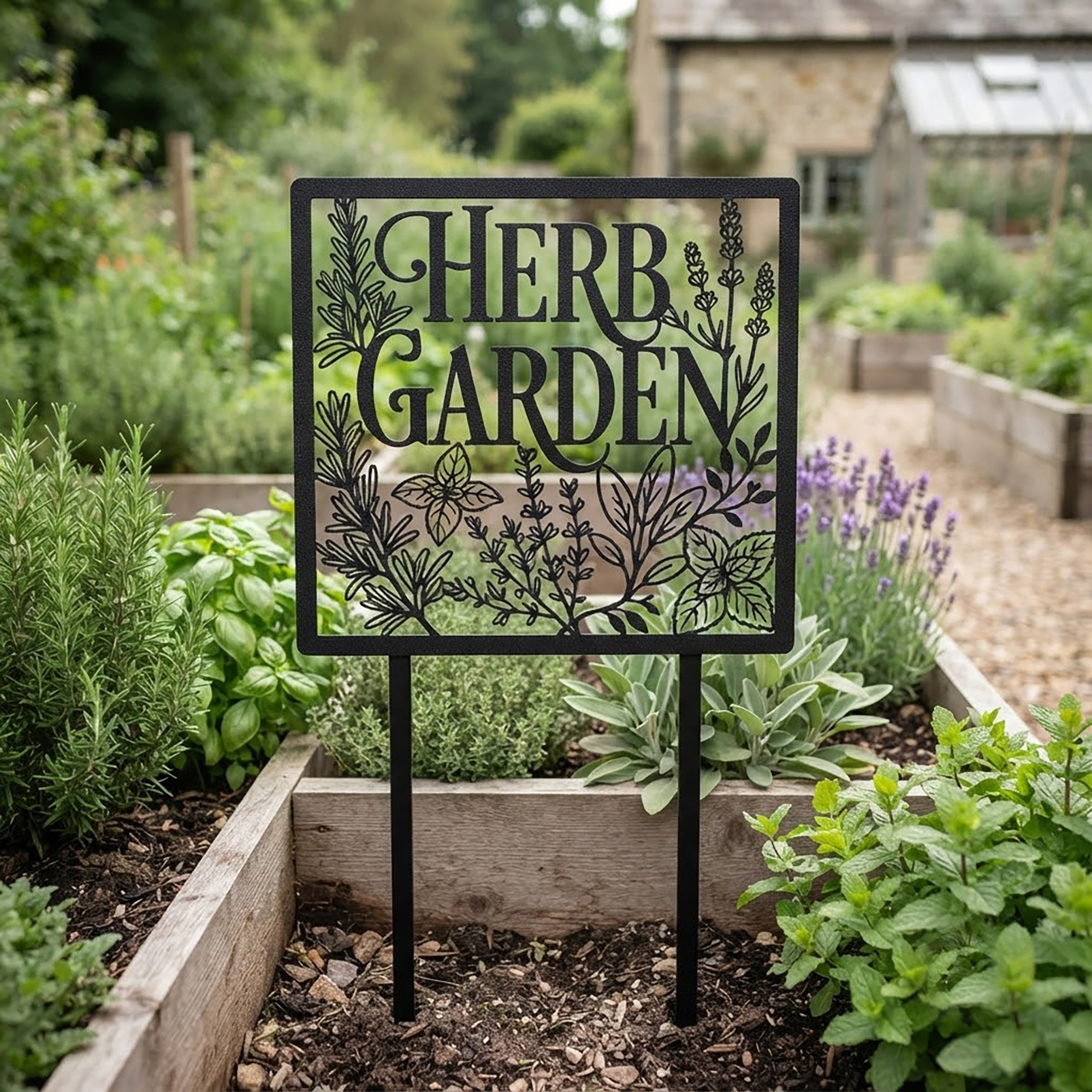 Herb Garden Metal Plant Marker