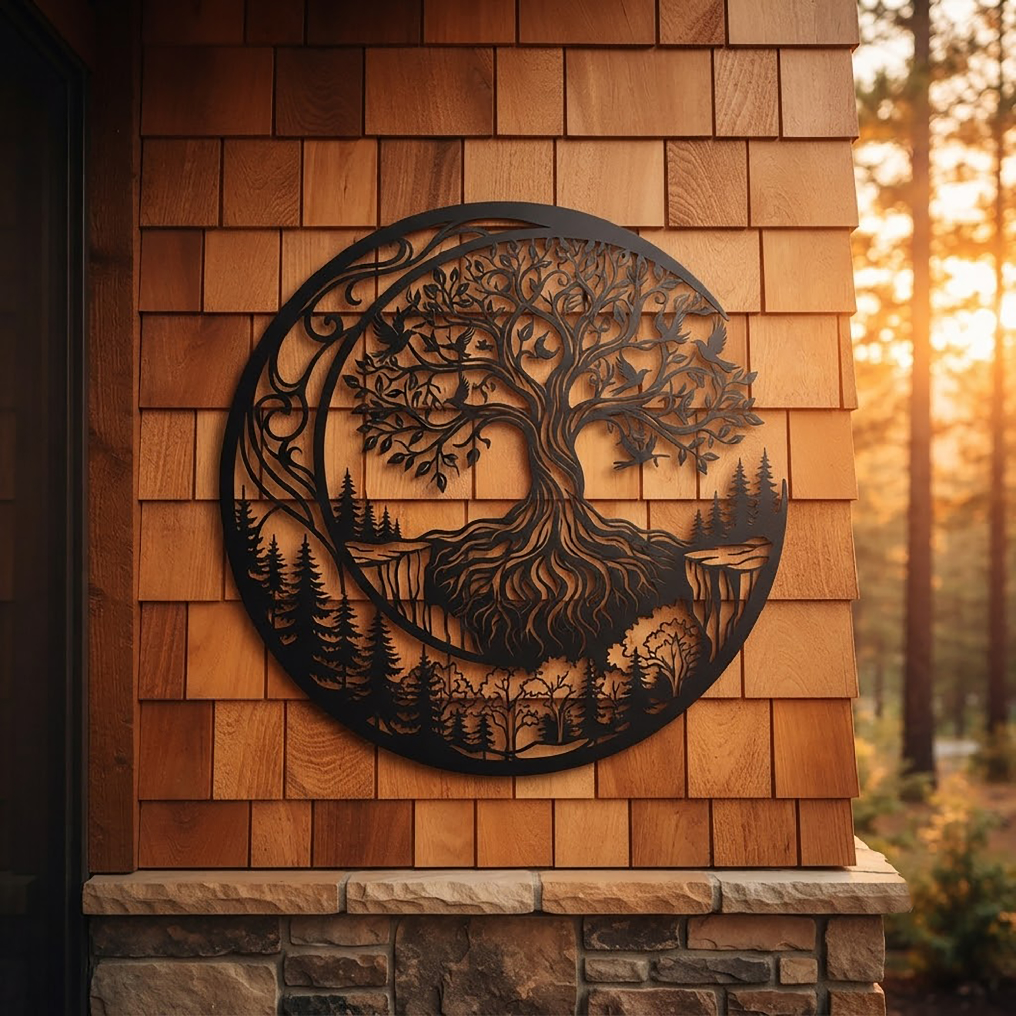 Tree of Life Metal Wall Art - product view 2