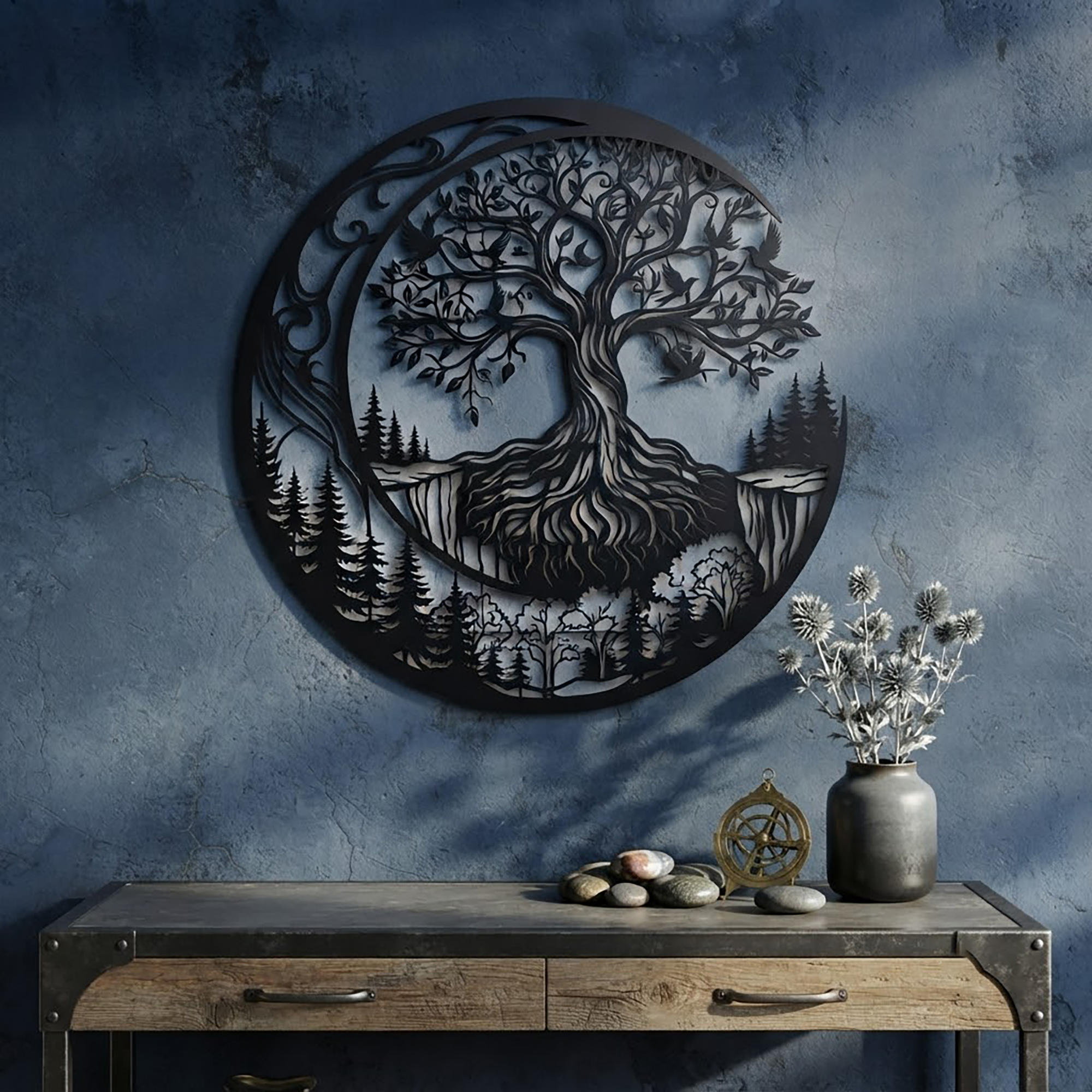 Tree of Life Metal Wall Art - product view 3