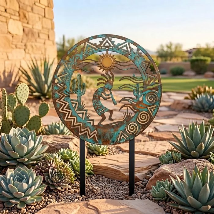 Kokopelli Garden Stake