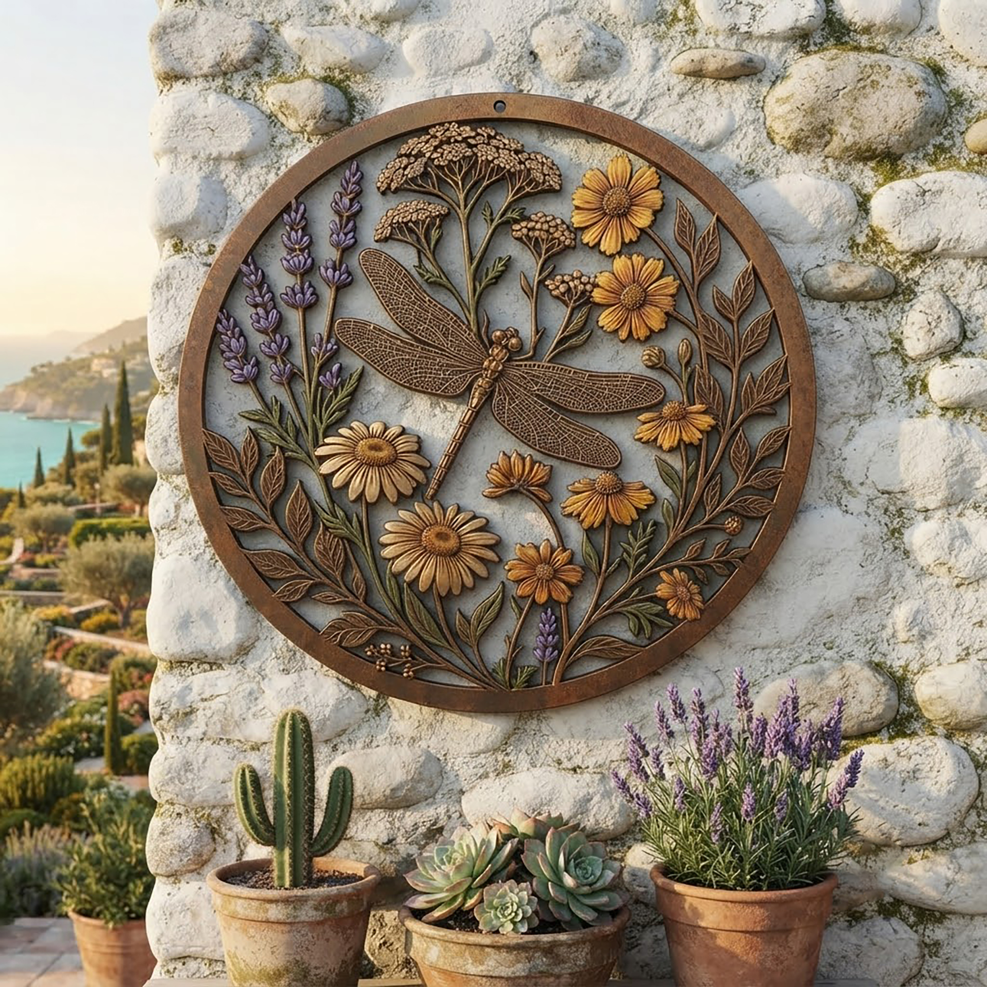 Dragonfly Metal Wall Art - product view 2
