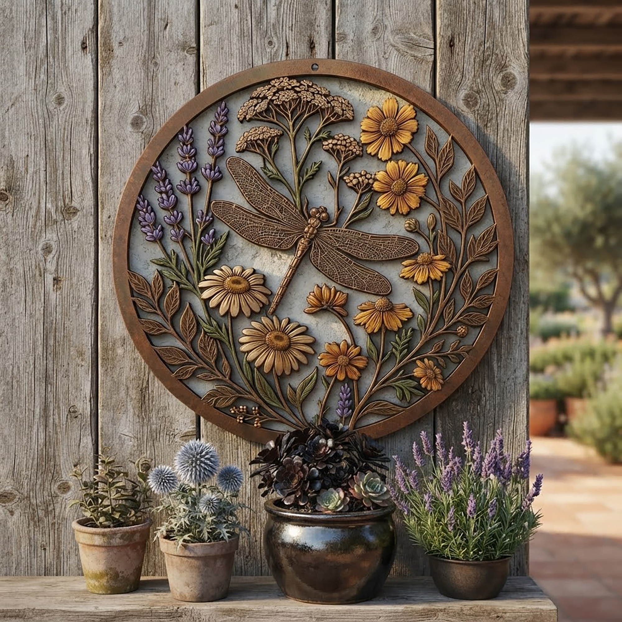 Dragonfly Metal Wall Art - product view 3