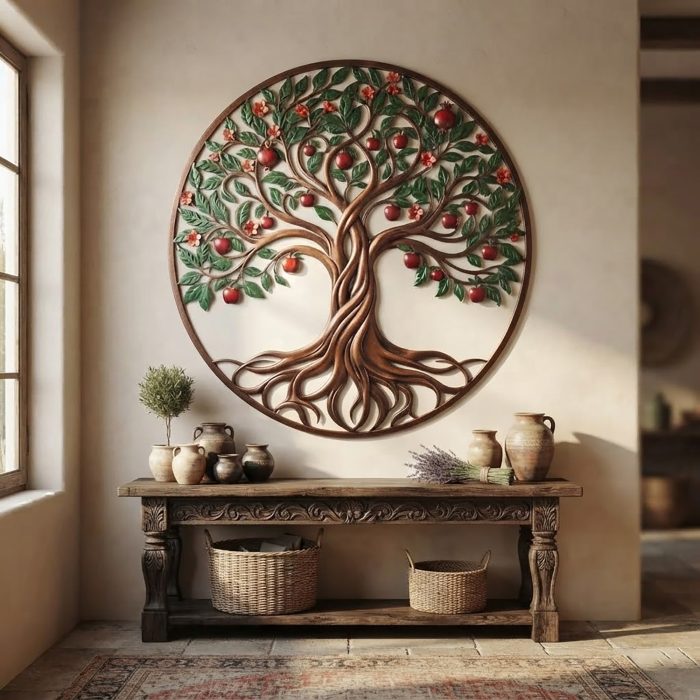 Apple Tree of Life Metal Wall Art