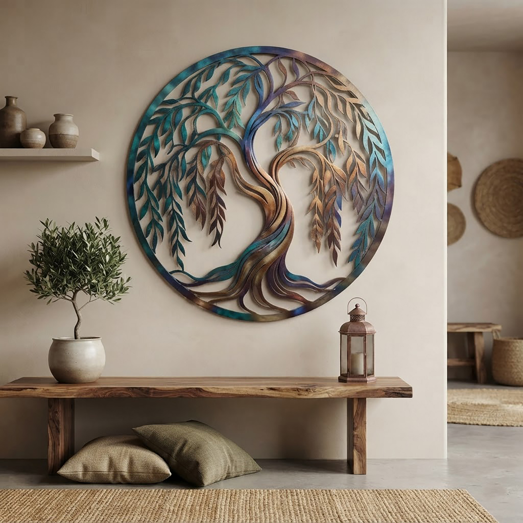 Willow Tree Metal Wall Art