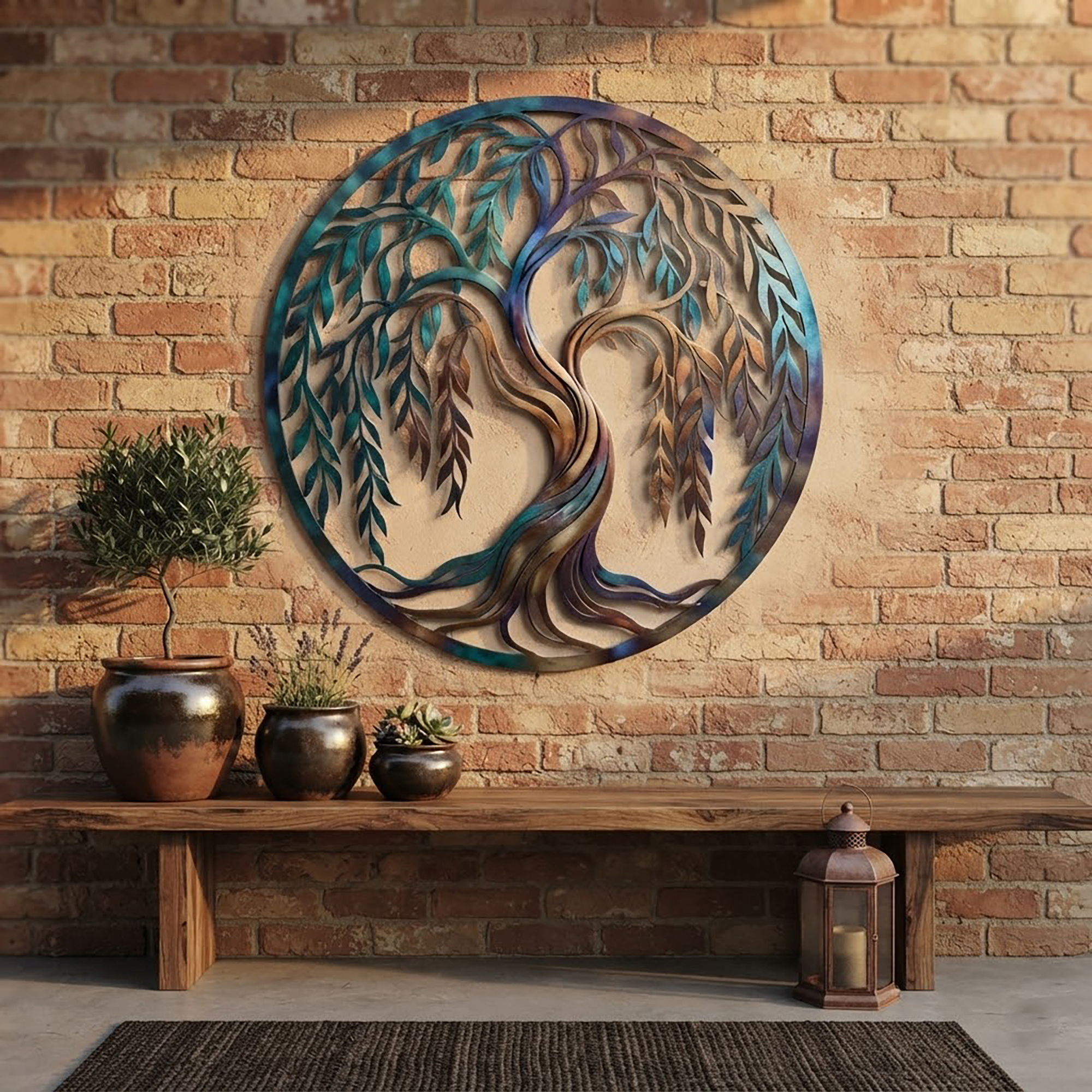 Willow Tree Metal Wall Art - product view 2