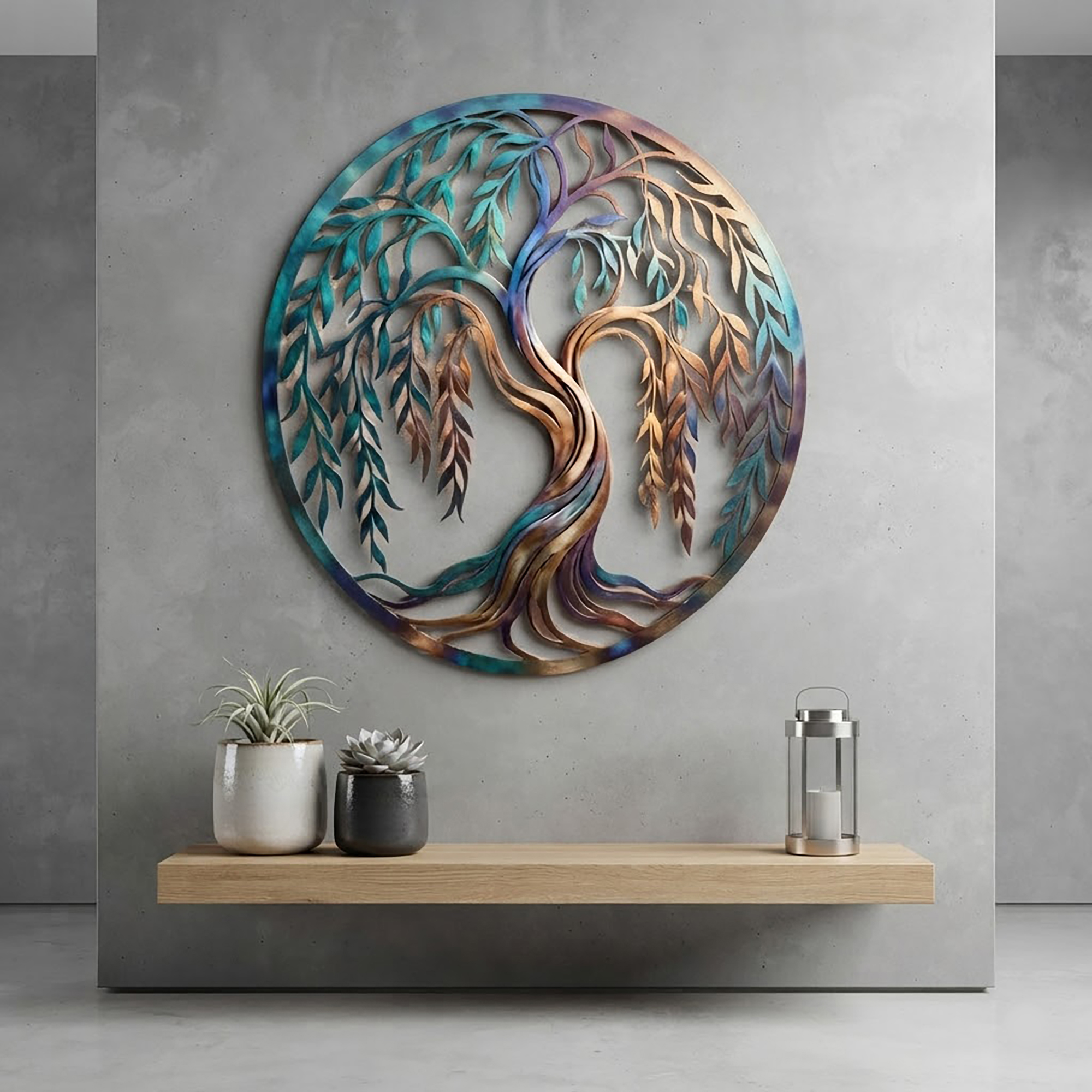 Willow Tree Metal Wall Art - product view 3