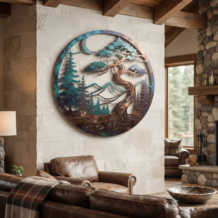 Bonsai Tree Metal Wall Art