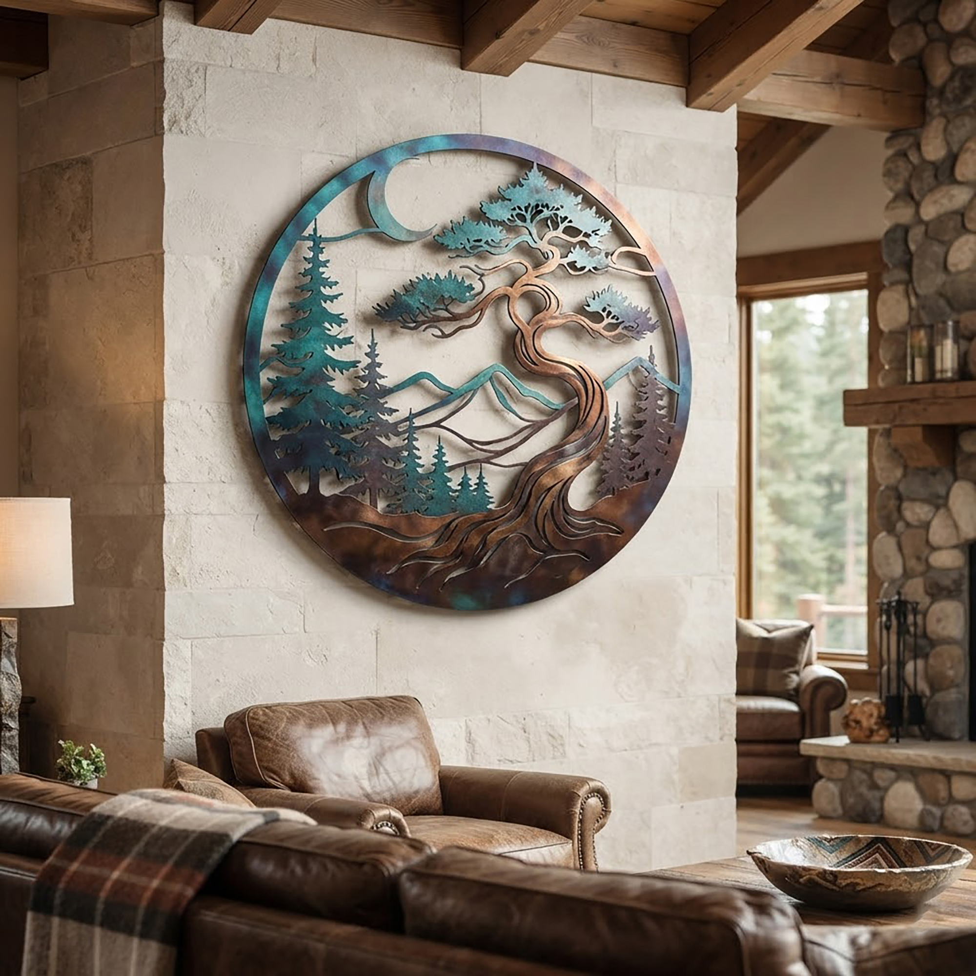 Bonsai Tree Metal Wall Art