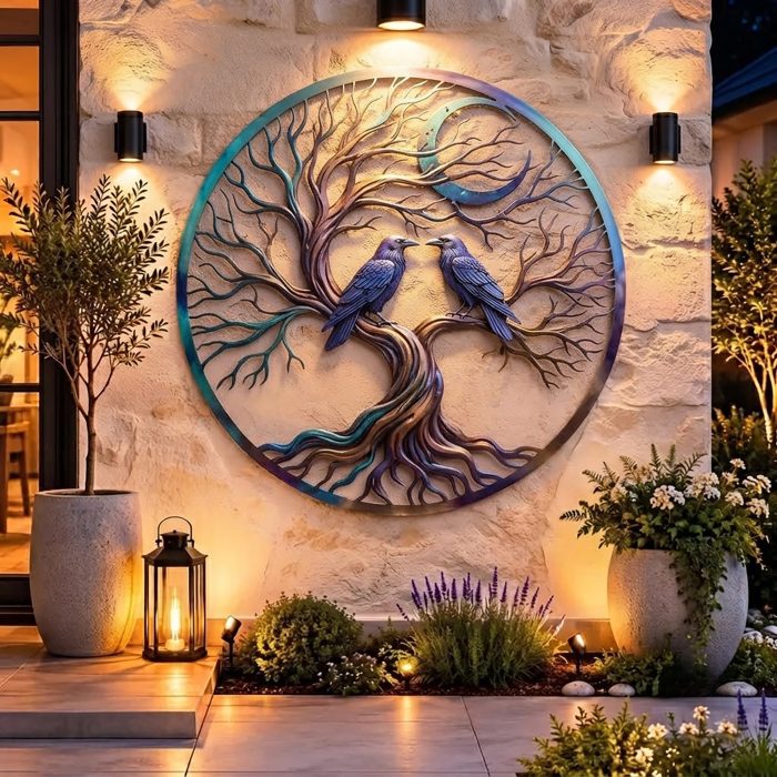 Raven Metal Wall Art