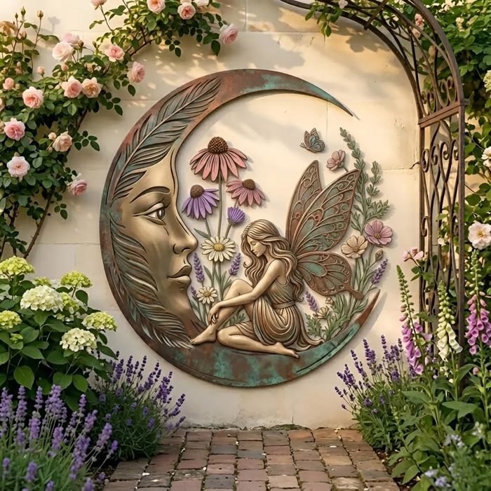 Fairy Moon Metal Wall Art