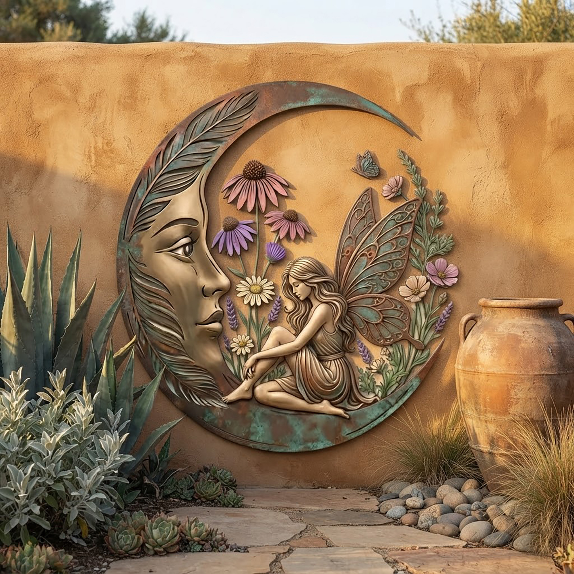 Fairy Moon Metal Wall Art - product view 2