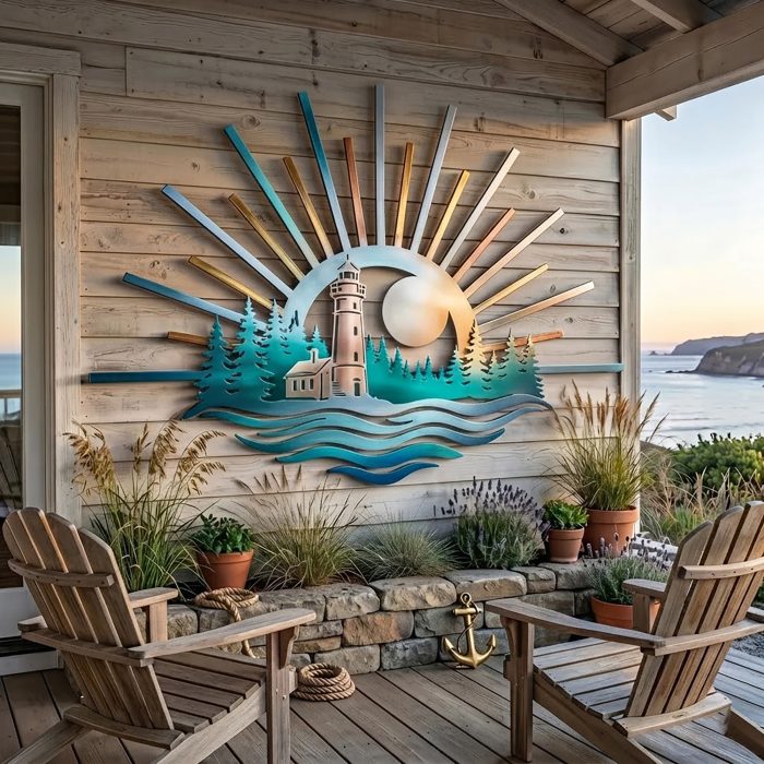 Lighthouse Metal Wall Art