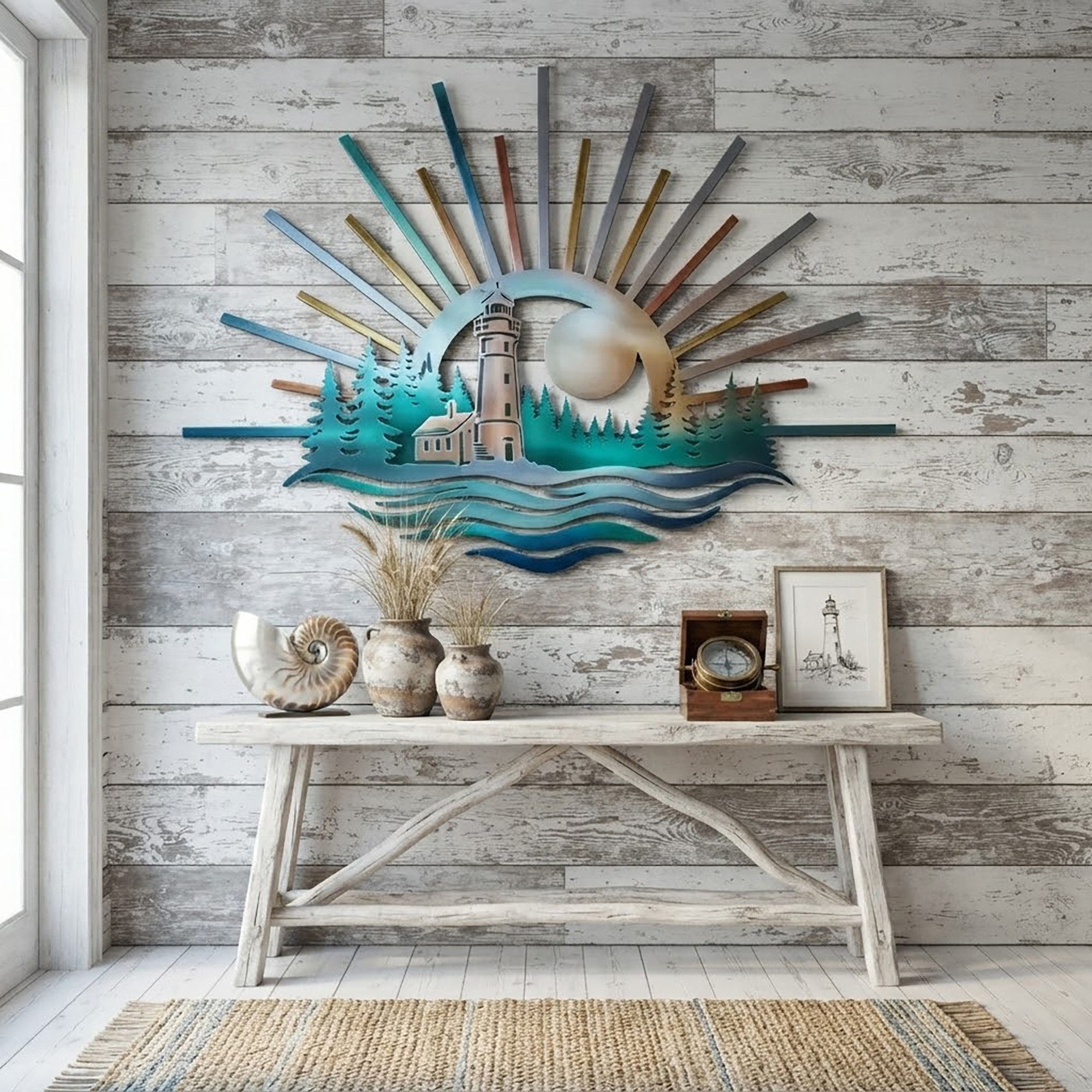 Lighthouse Metal Wall Art - product view 2
