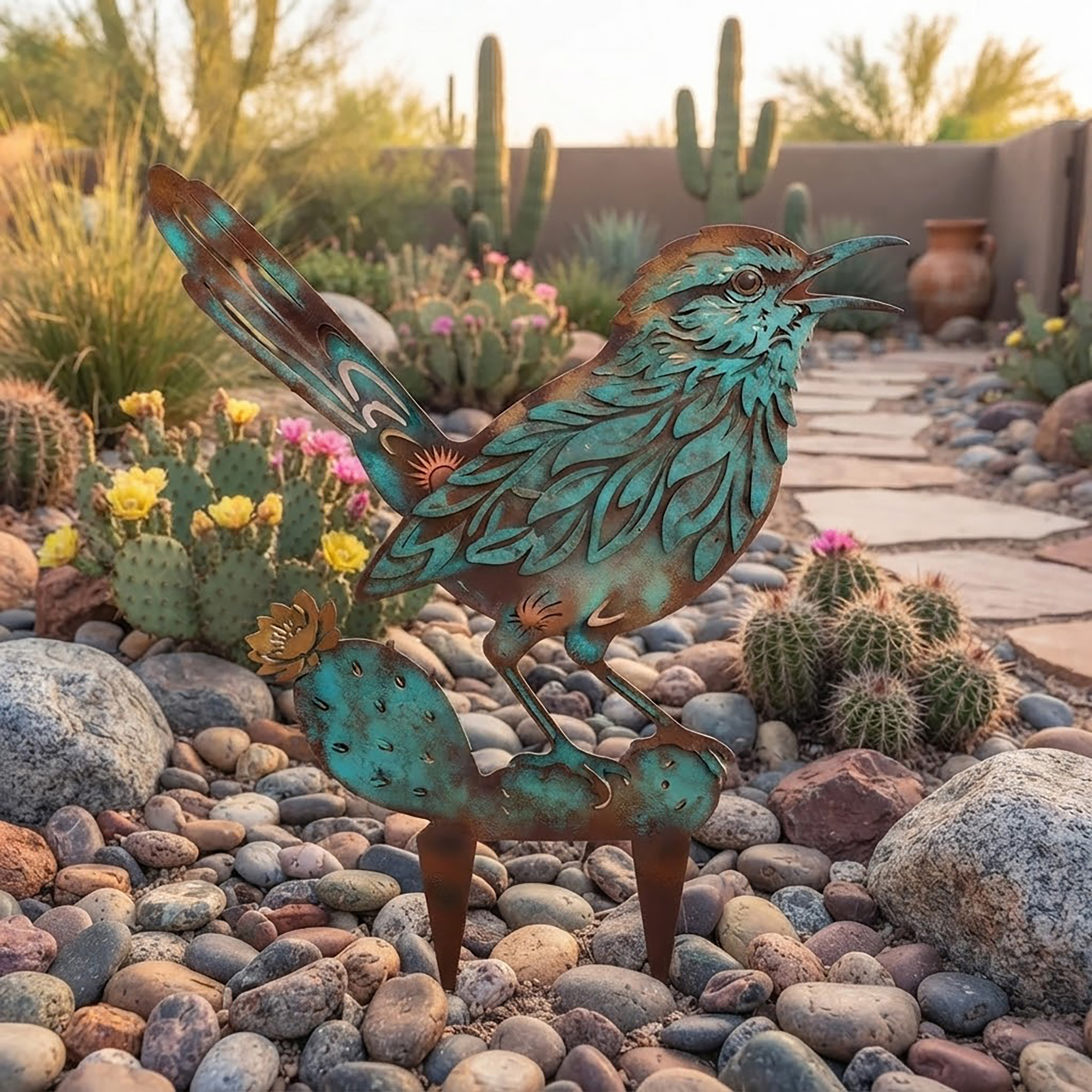 Roadrunner Metal Garden Stake - product view 2