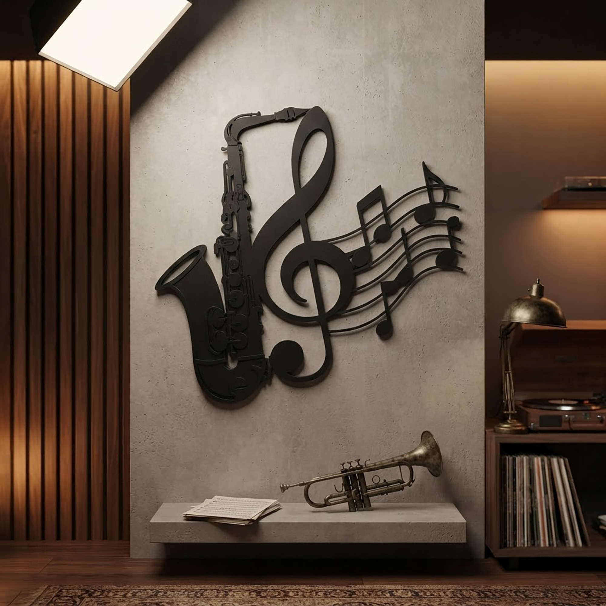 Saxophone Metal Wall Art