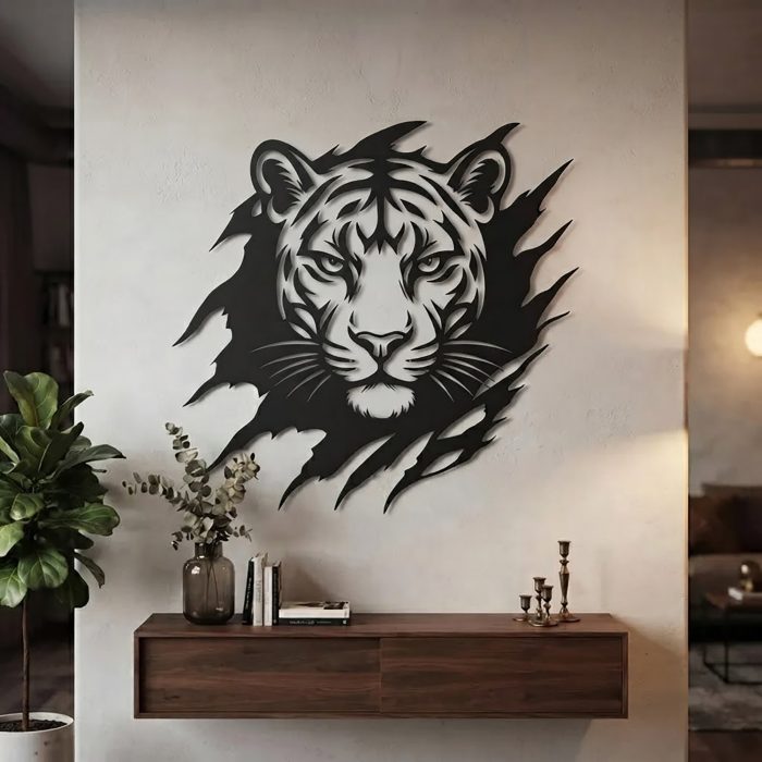 Tiger Metal Wall Art