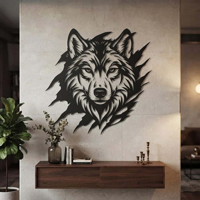 Wolf Metal Wall Art