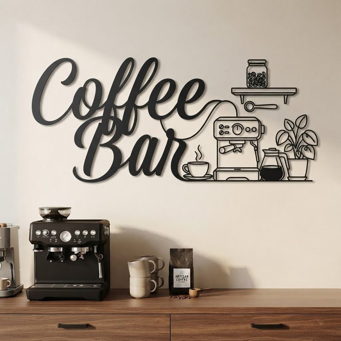 Coffee Bar Metal Wall Art