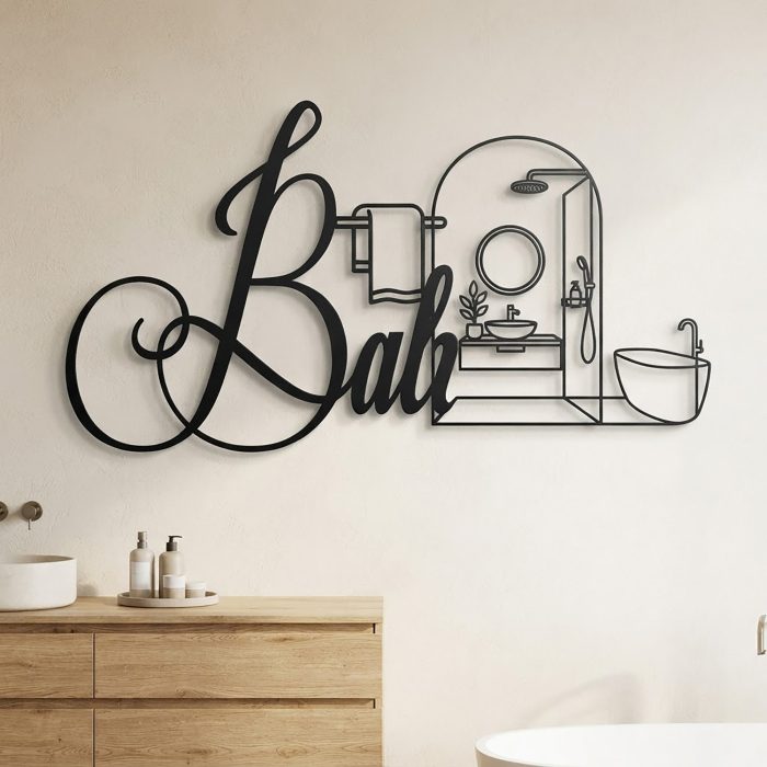 Bathroom Metal Wall Art