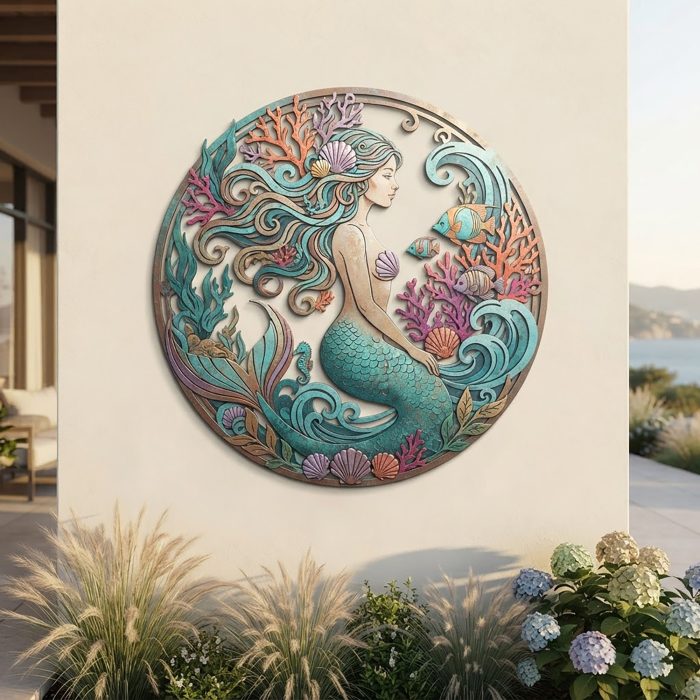 Mermaid Metal Wall Art