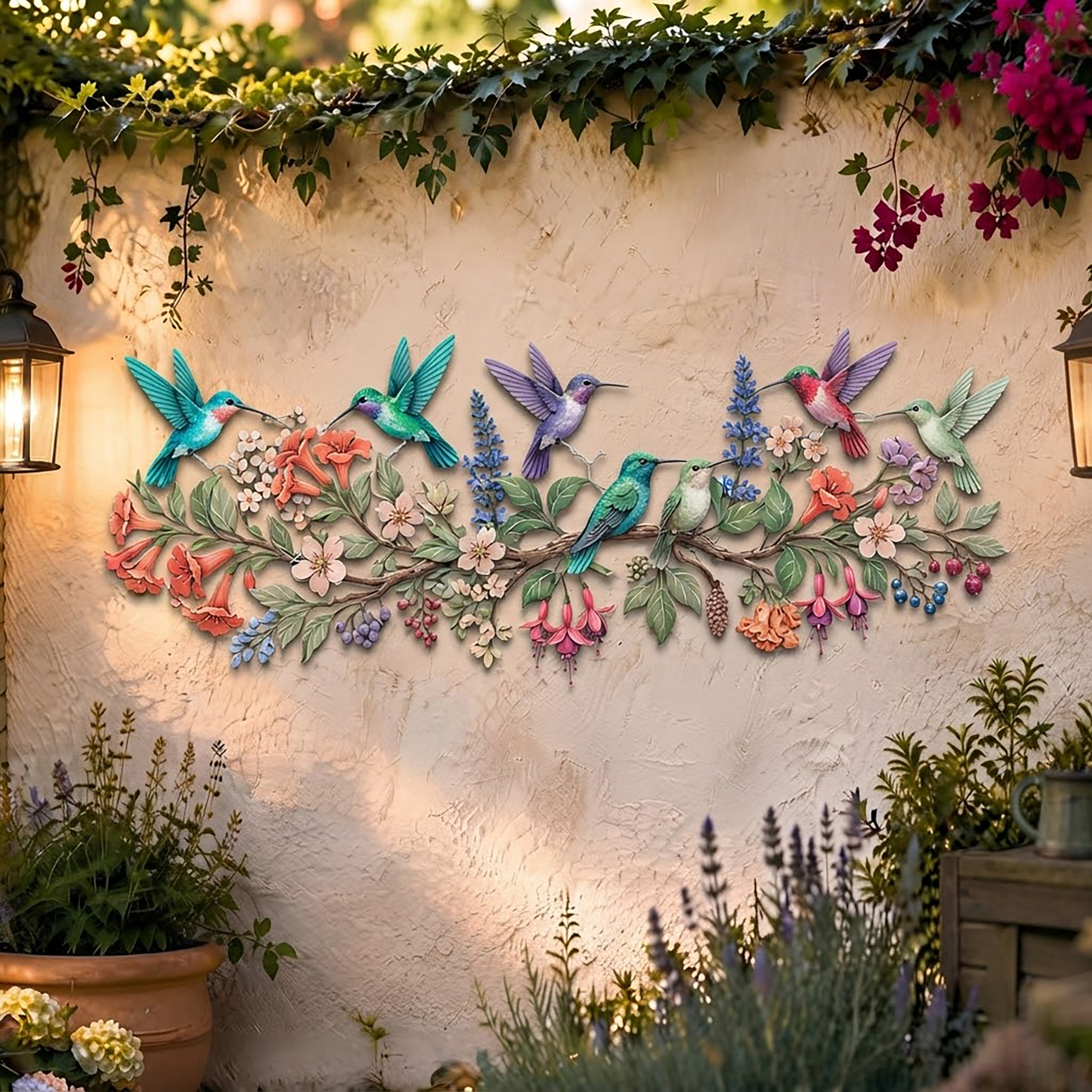 Hummingbird Metal Wall Art