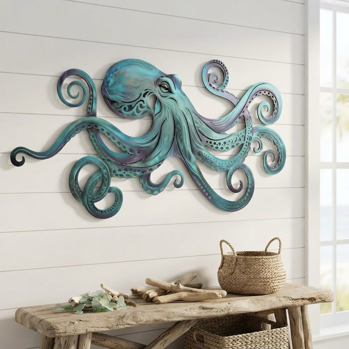Octopus Metal Wall Art