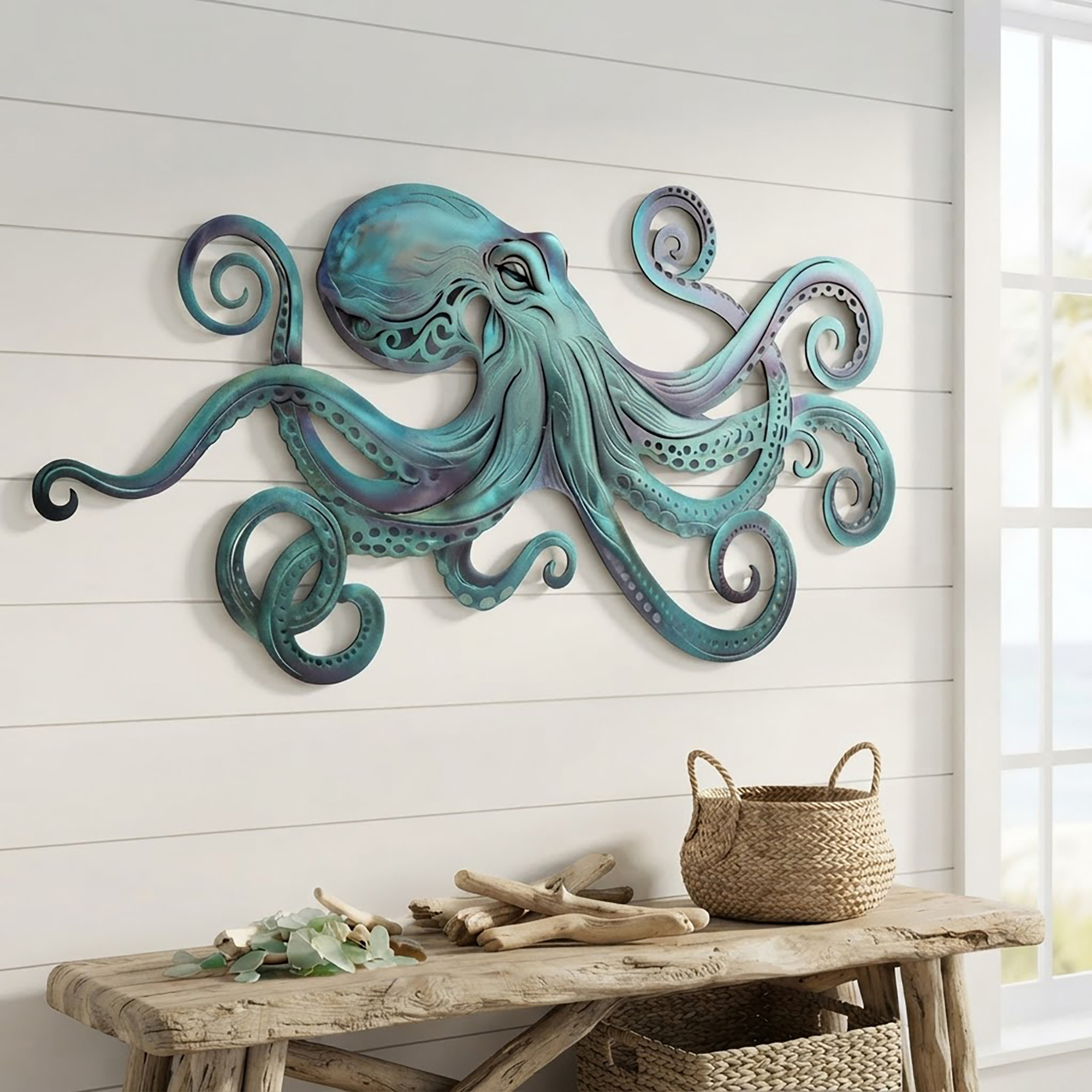 Octopus Metal Wall Art