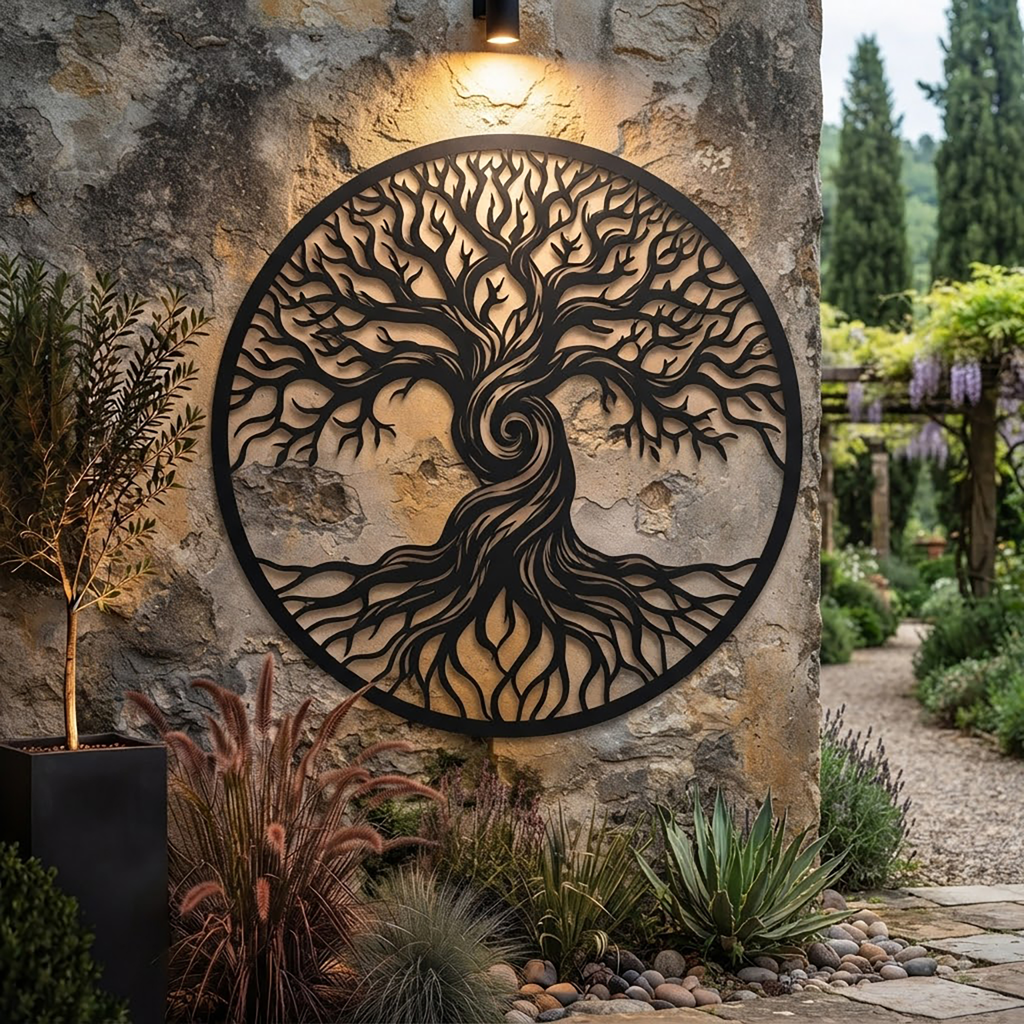 Tree of Life Metal Wall Art - product view 2
