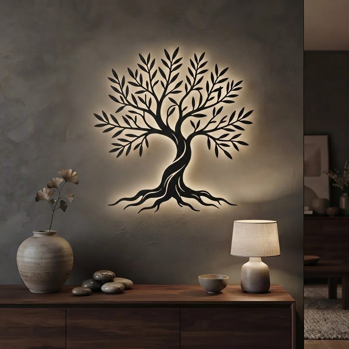 Tree of Life LED Metal Wall Art
