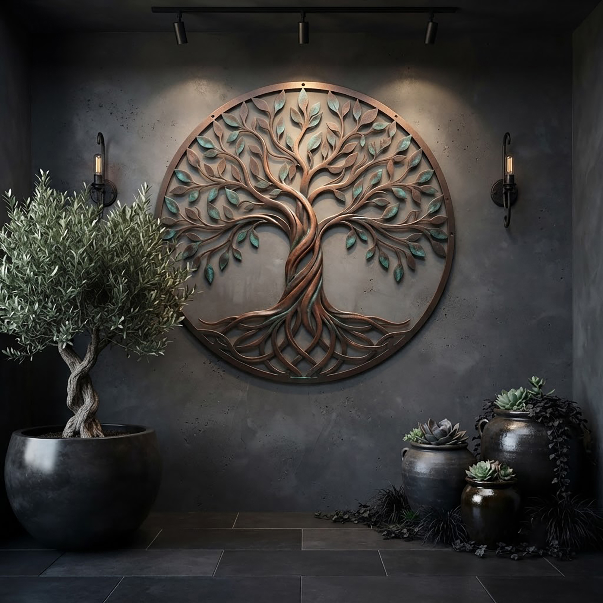 Tree of Life Metal Wall Art - product view 2