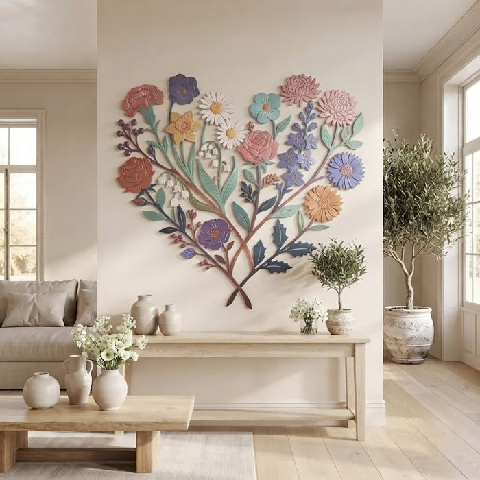 Wildflower Bouquet Metal Wall Art