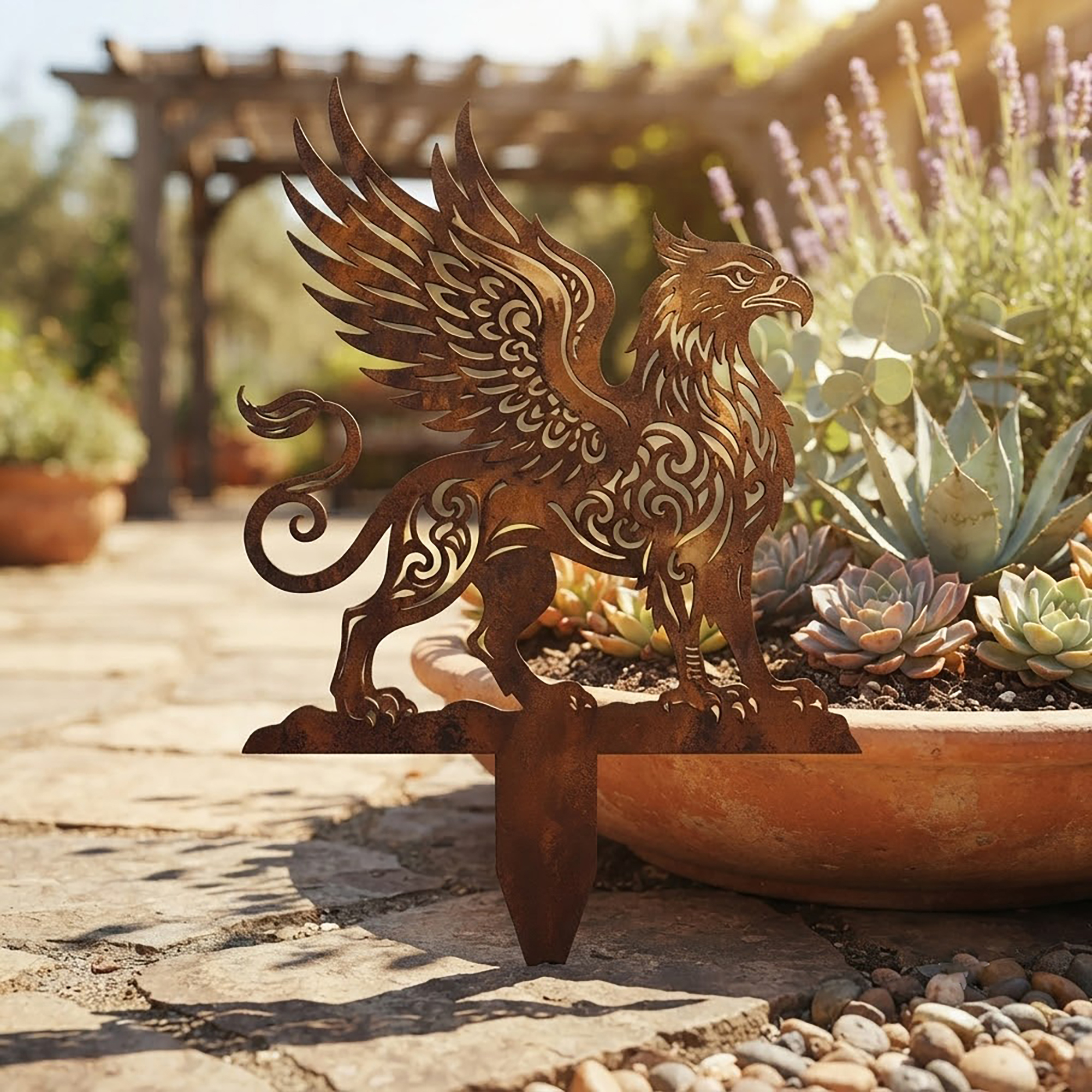 Griffin Metal Garden Stake - product view 2