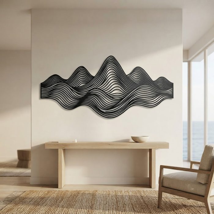 Abstract Mountain Metal Wall Art