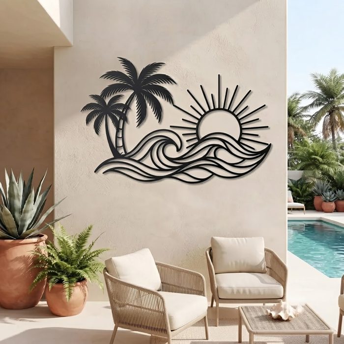 Ocean Wave Metal Wall Art
